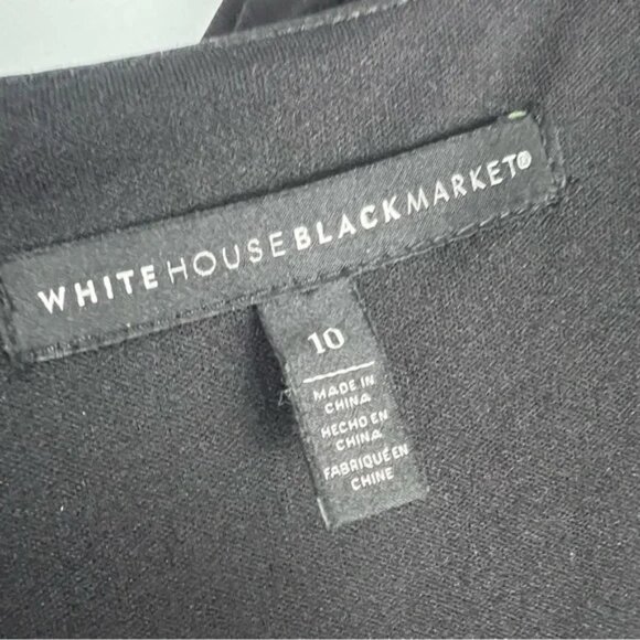 White House Black Market Layered Keyhole Dress Size 10 - Picture 4 of 8